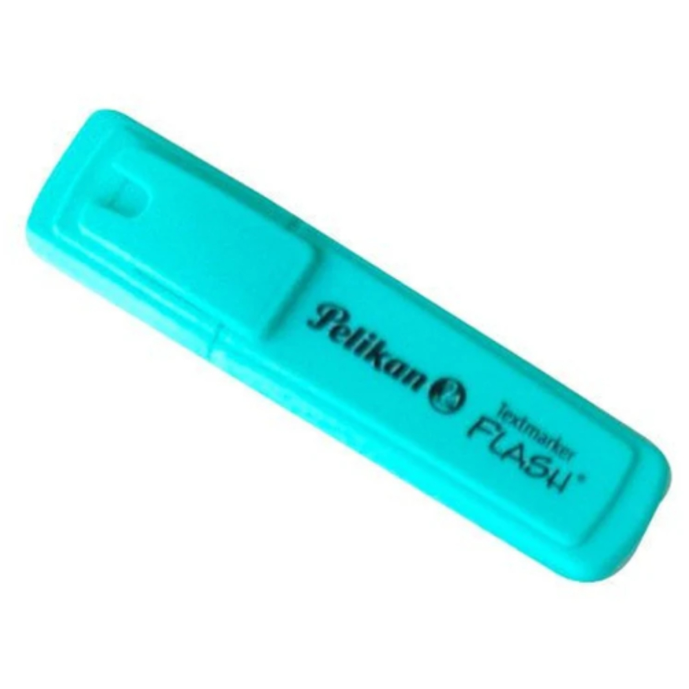 RESALTADOR PASTEL PELIKAN FLASH AZUL AQUA (11621AQ)