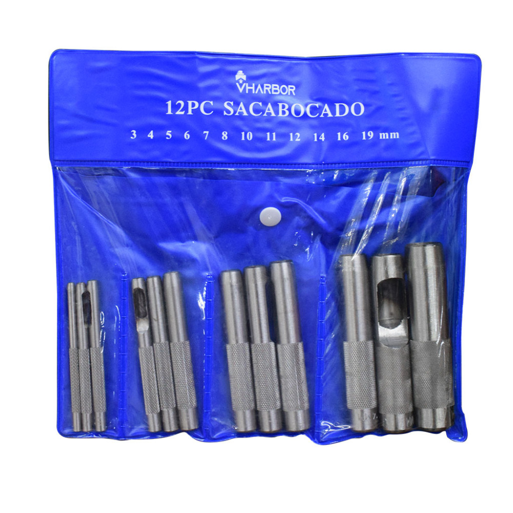 SACABOCADO X 12 PCS 3-19MM (HT1129)