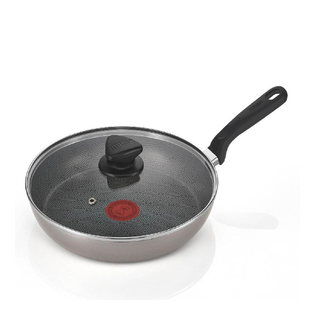 SARTEN ANTIADHERENTE 24 CM TAPA VIDRIO TALENT IMUSA (25488)