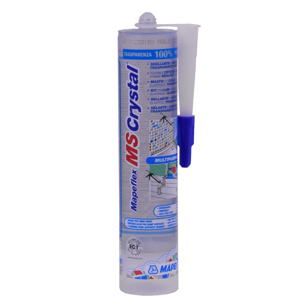 SELLADOR Y ADHESIVO ELASTICO MAPEFLEX MS CRYSTAL 300 ML