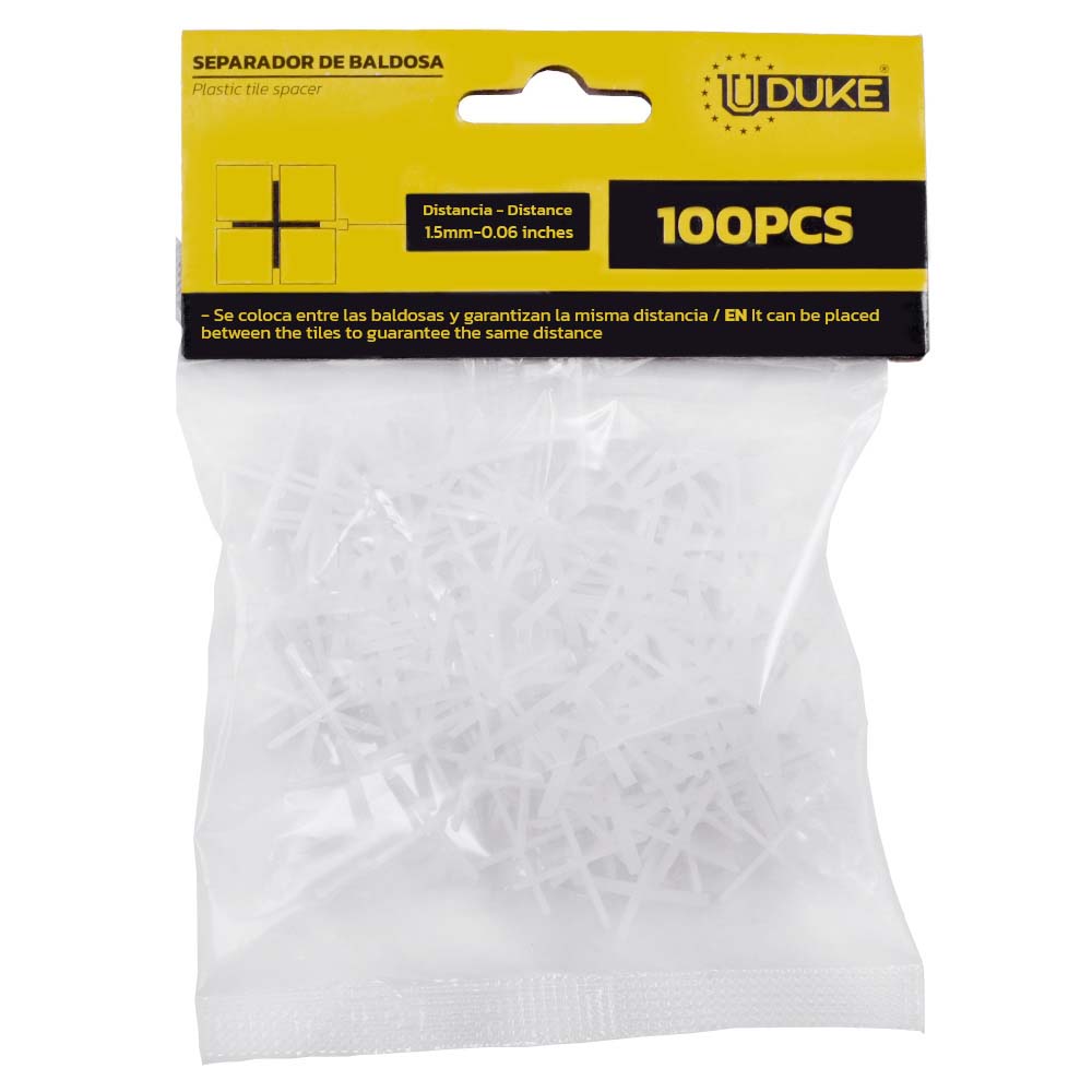 SEPARADOR DE BALDOSA UDUKE 1.5mm X 100pcs (HT80171)