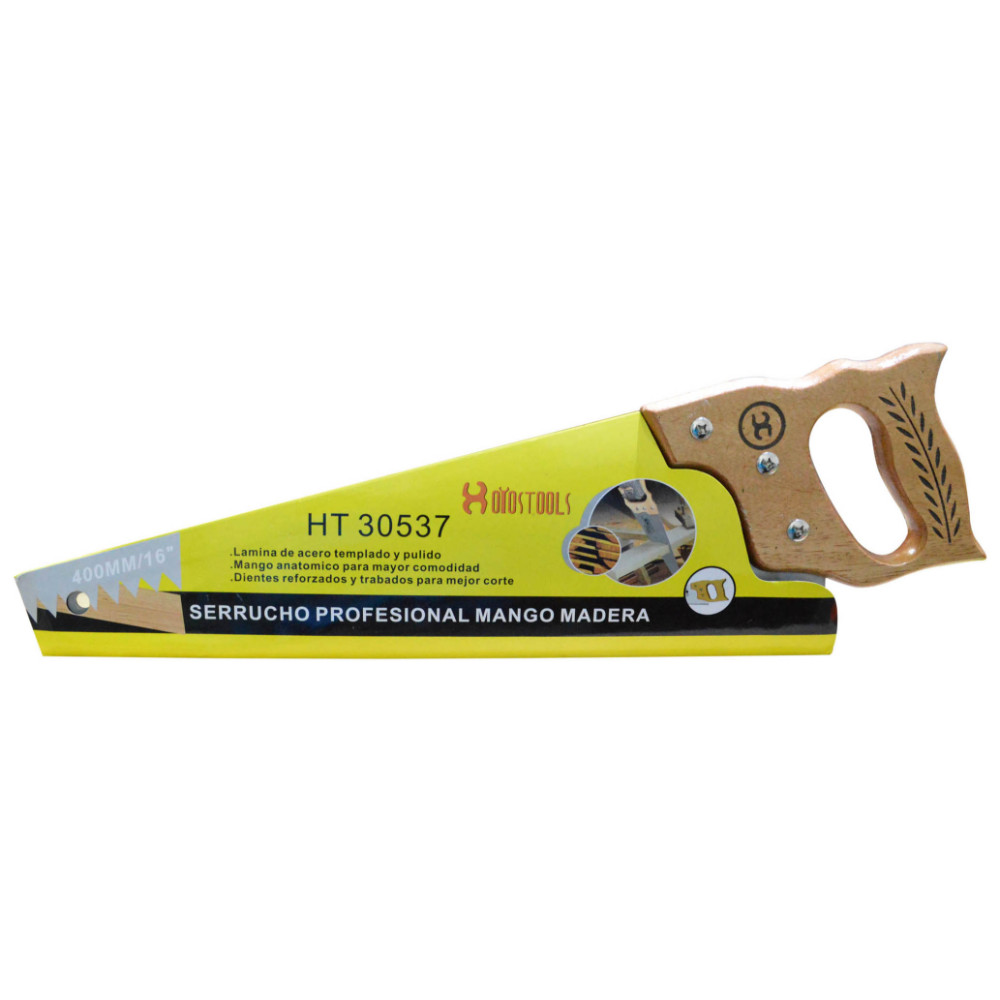 SERRUCHO PROFESIONAL 18 MANGO MADERA UDUKE (HT30538)