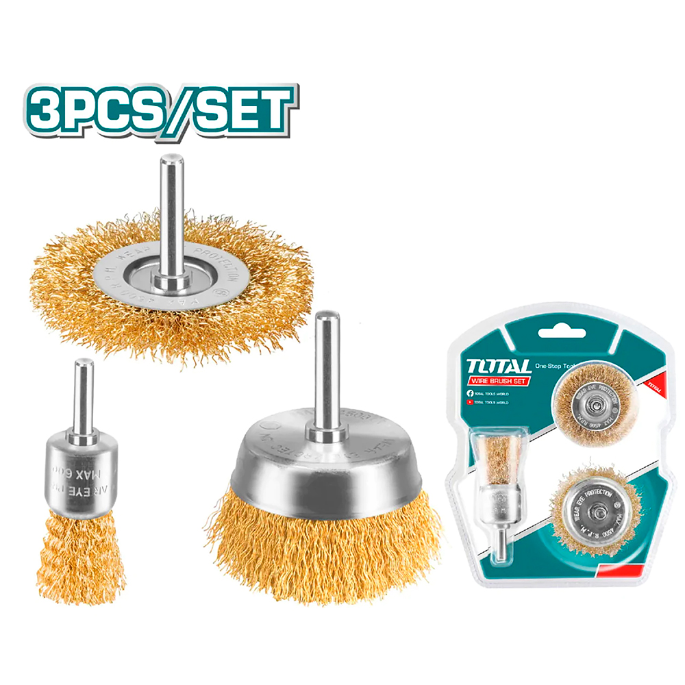 SETS DE GRATA TALADRO X 3PCS TOTAL (TAC310031)