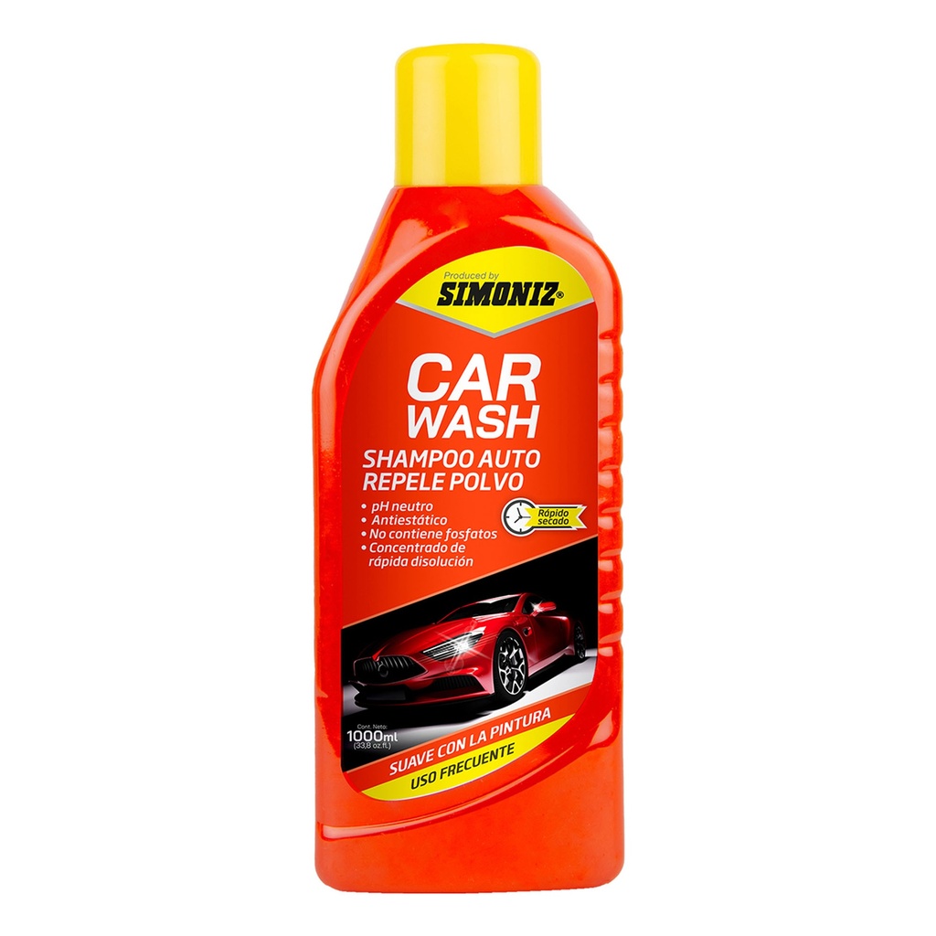 SHAMPOO CAR WASH AUTO REPELE POLVO 1000ML SIMONIZ (207779)