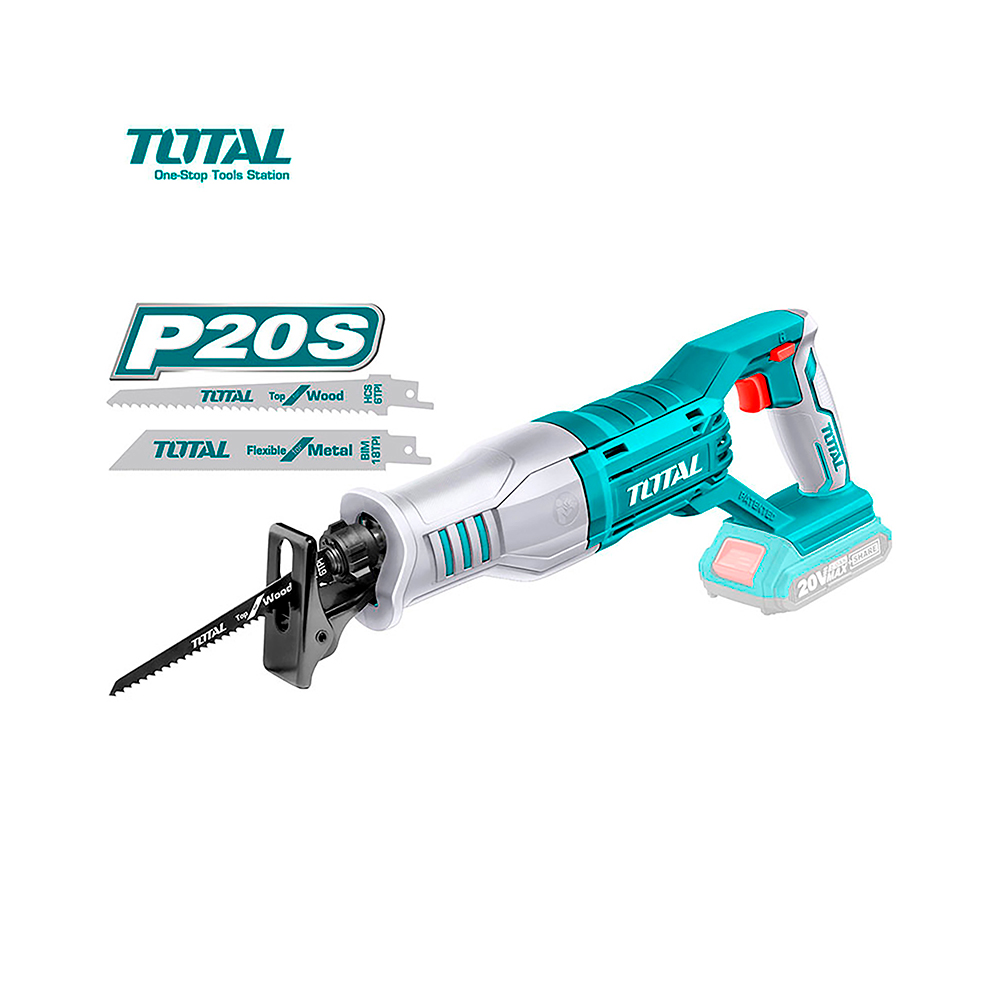 SIERRA SABLE INALAMBRICA 20V BATERIA Y CARGADOR NO INCLUIDO TOTAL (TRSLI1151)
