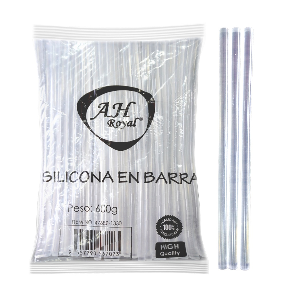 SILICONA BARRA DELGADA AH ROYAL 60 BARRAS (600 GMS-21 CMS)