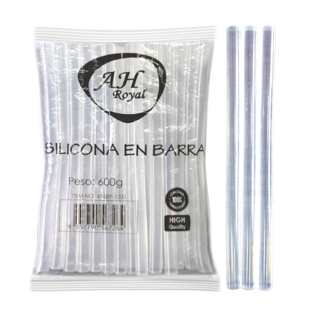SILICONA BARRA GRUESA AH ROYAL 25 BARRAS X PAQUETE