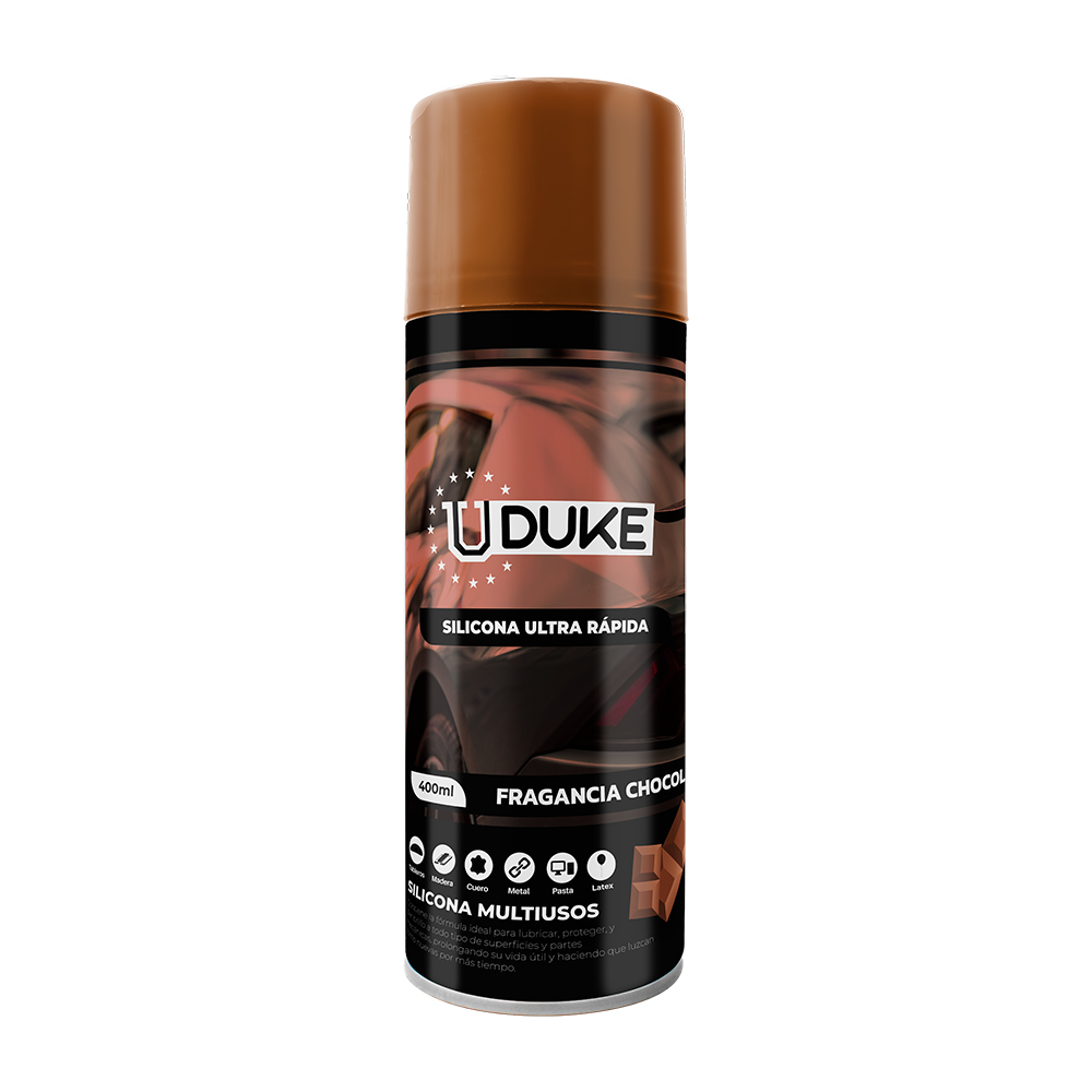 SILICONA EN AEROSOL UDUKE CON OLOR CHOCOLATE 378ML (HT40306)