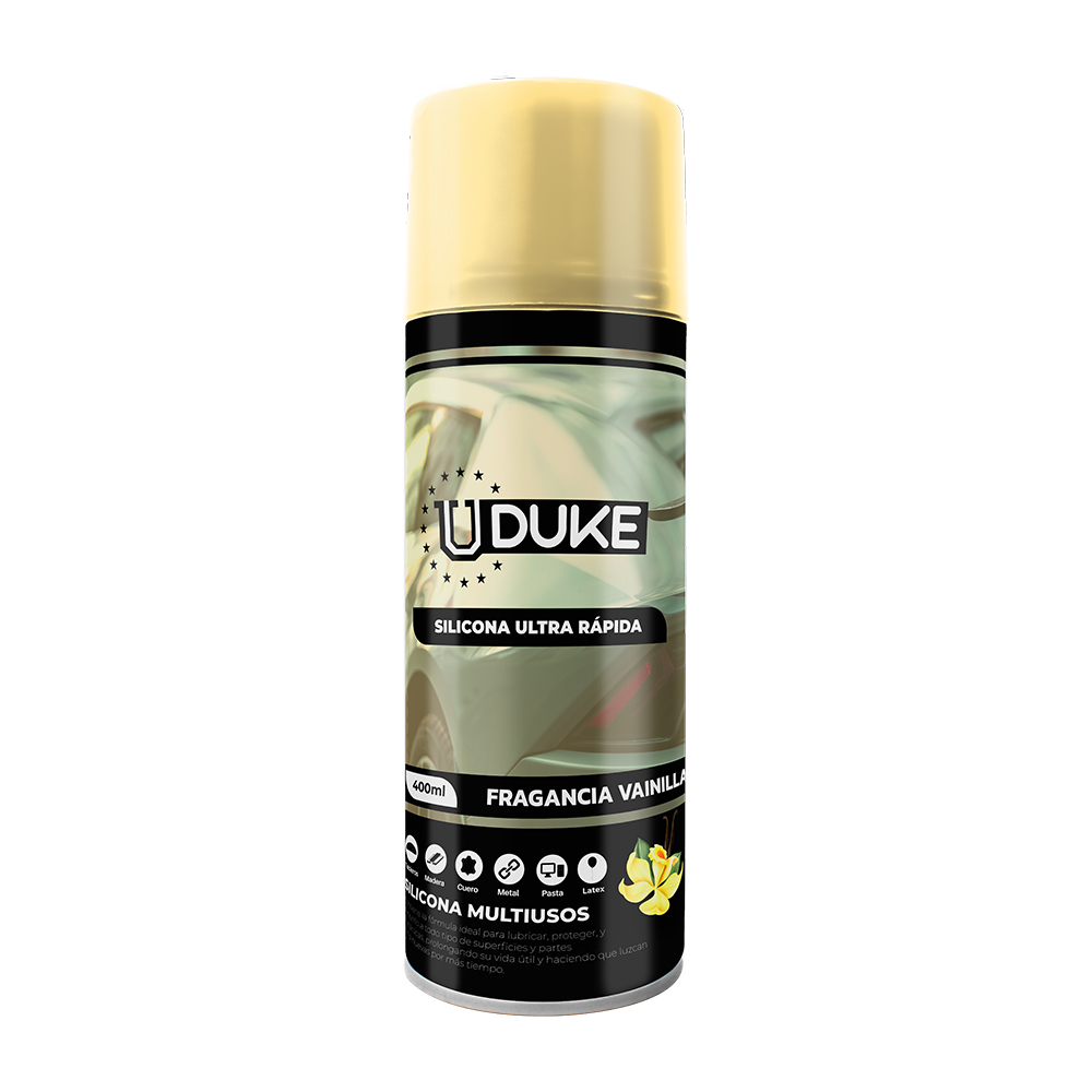 SILICONA EN AEROSOL UDUKE CON OLOR VAINILLA 378ML (HT40305)