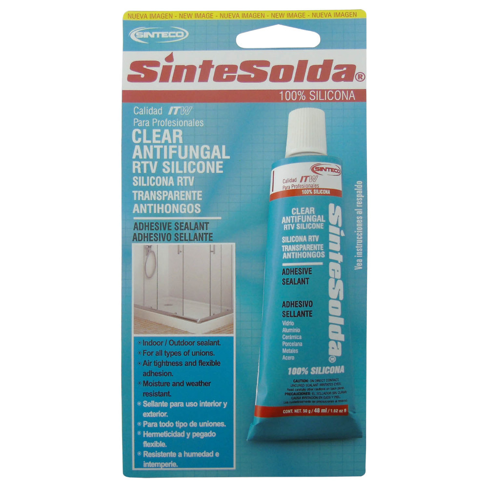 SILICONA SINTECO 28ML TRANSPARENTE ANTIHONGOS (1103017)(1103048)