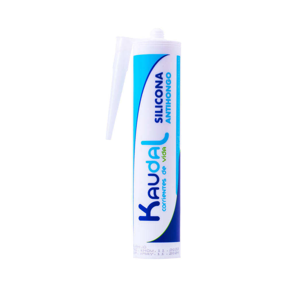 SILICONA TUBO KAUDAL BLANCA 300 ML (CON FUNGICIDA)