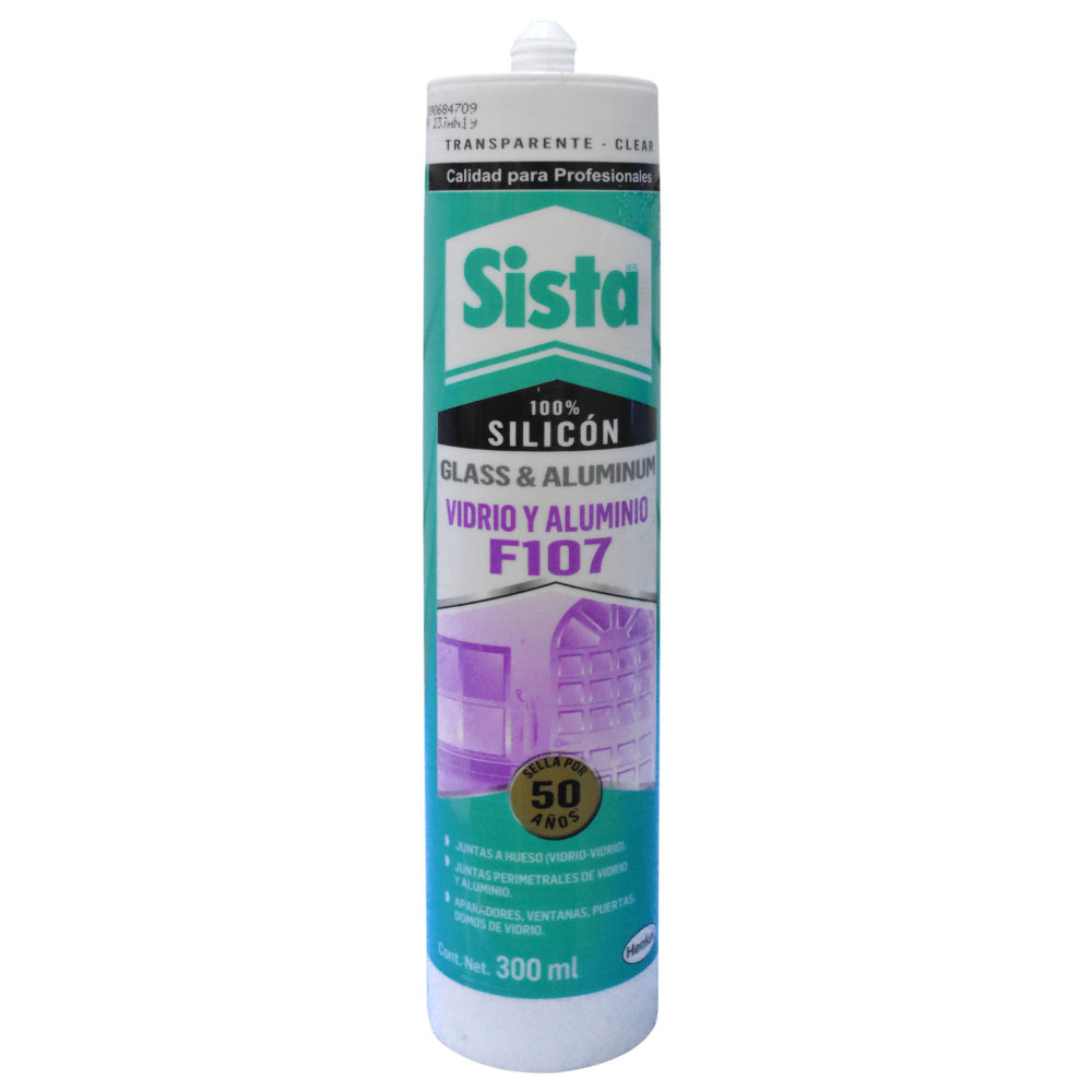 SILICONA TUBO PATTEX VIDRIOS Y ALUMINIO TRANSPARENTE 300 ML(SL503) (1867082 (P/PECERA