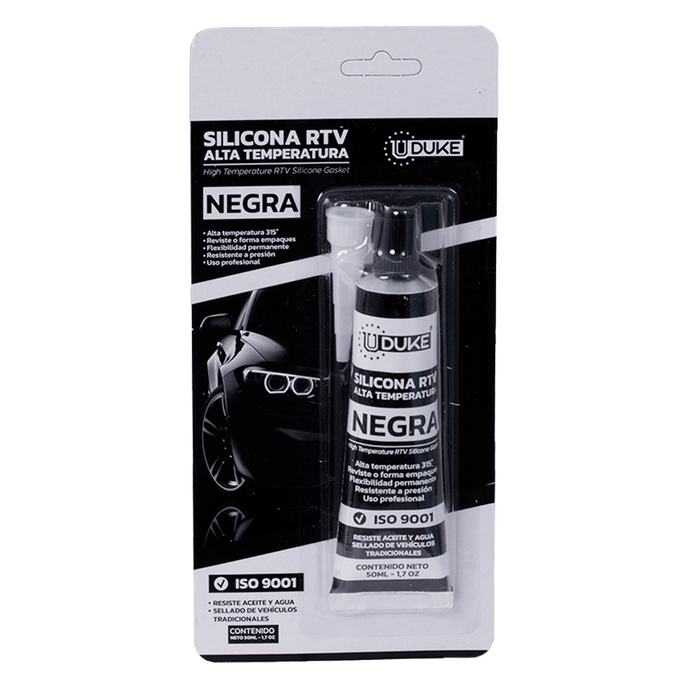 SILICONA UDUKE 50ML NEGRA (HT80125)ALTA TEMPERATURA