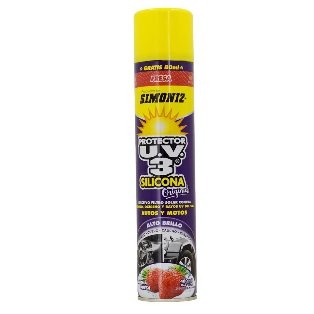 SILICONA UV3 400ML FRESA AEROSOL SIMONIZ (103380)