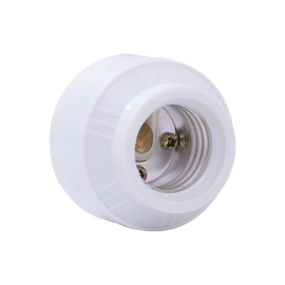 SOCKET BAQUELITA 2 PIEZAS BLANCO