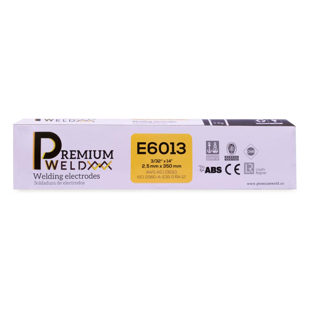 SOLDADURA DE ELECTRODO 6013 - 3/32" ROJA PREMIUM WELD X CAJA