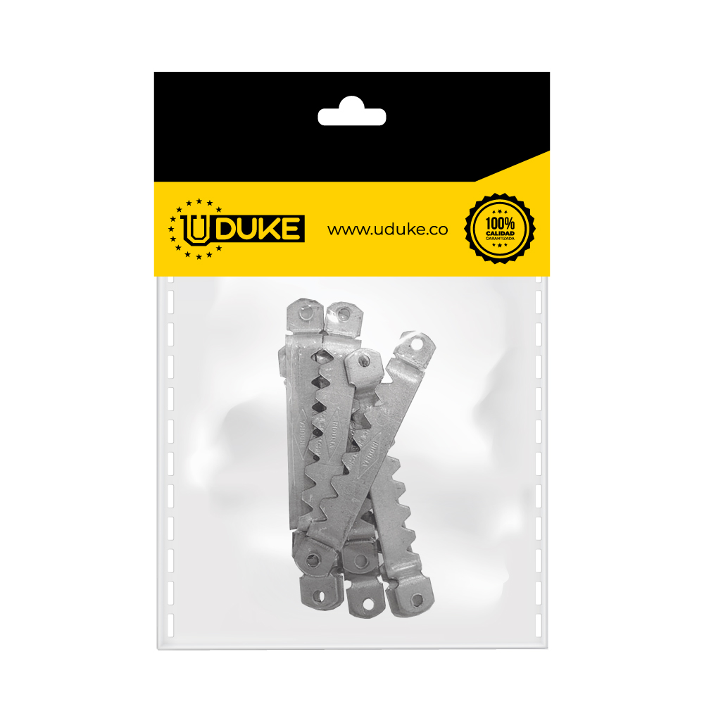 SOPORTE CUADRO MARQUETERIA 2 1/2" C.20 PQT X 10 UDUKE