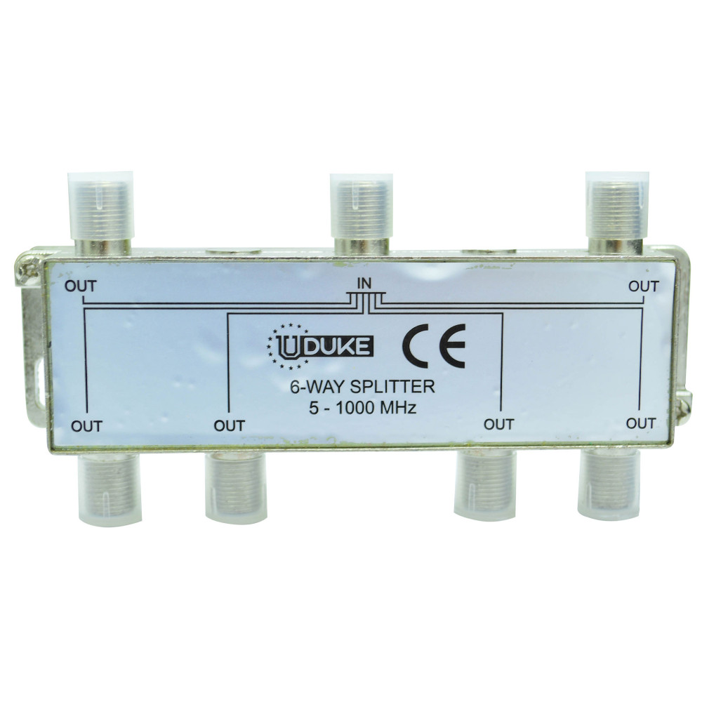 SPLITTER TV FINO X 6 (5-2400 MHZ) (SP-1062)  (HT30290) (ESPLITER)