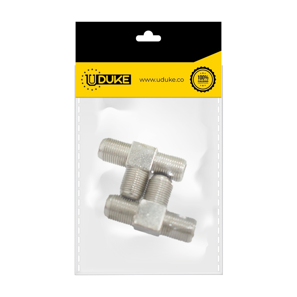 SPLITTER TV X 2 (TE COAXIAL SIN TERMINAL) PQT X 2 UDUKE