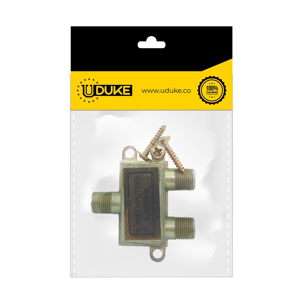 SPLITTER TV X 2 SALIDAS ECONOMICO PQT X 1 UDUKE