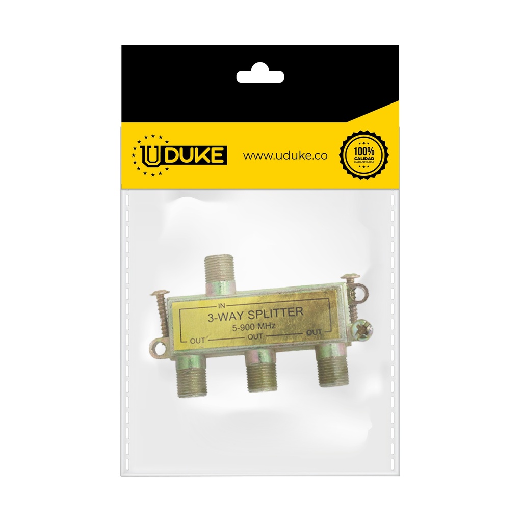 SPLITTER TV X 3 SALIDAS ECONOMICO PQT X 1 UDUKE