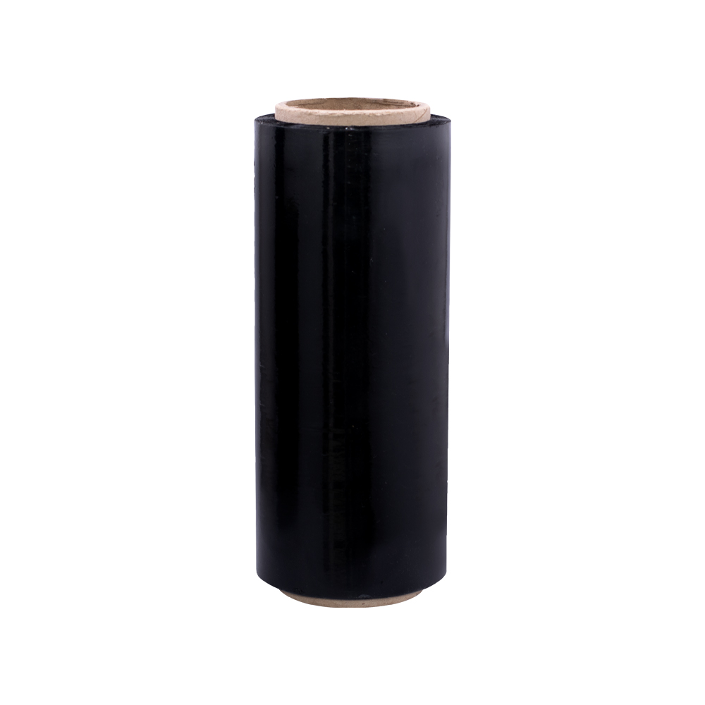 STRESH POLIFIL  ANCHO 25 CM - CAL 8 X 300 MTRS NEGRO