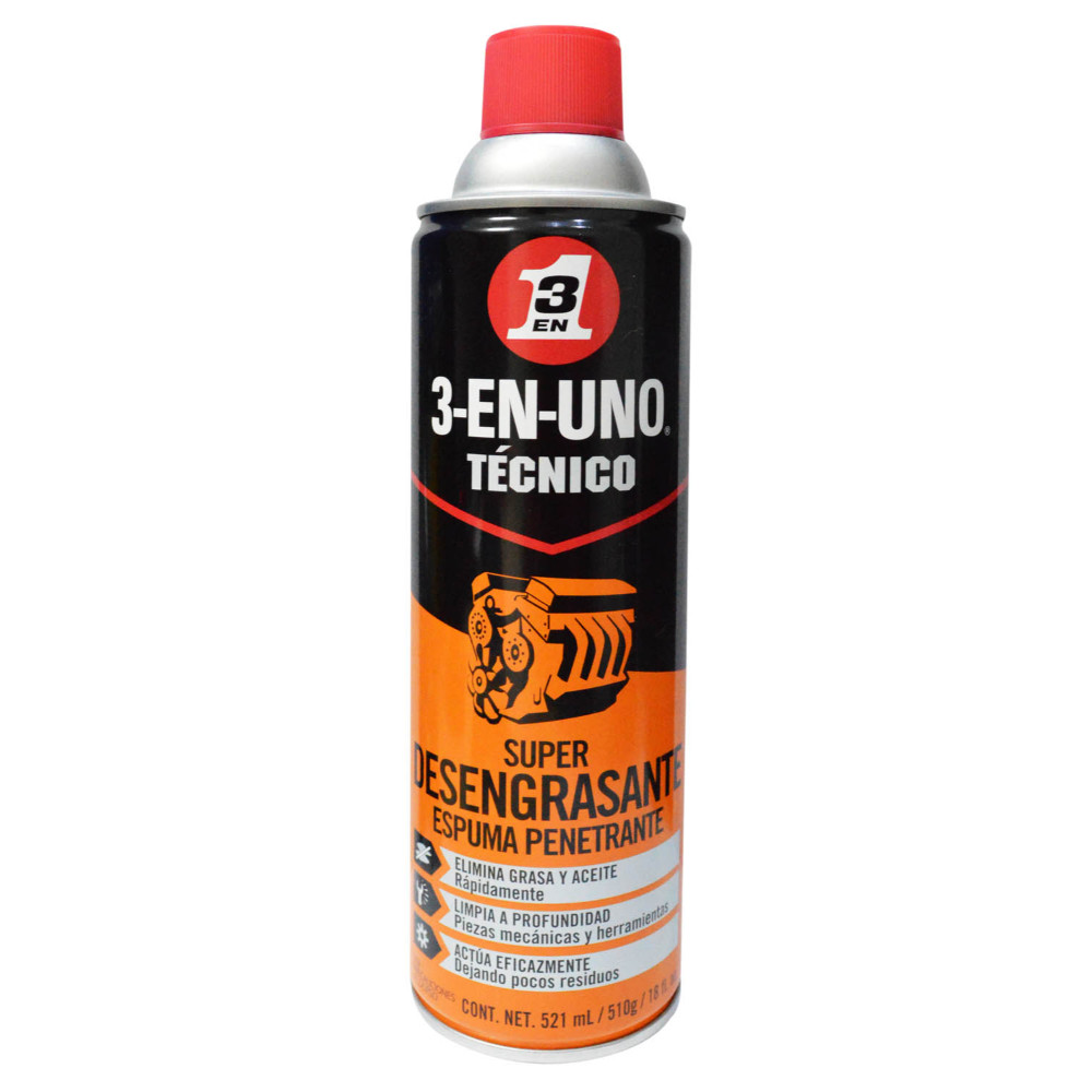 SUPER DESENGRASANTE 3 EN 1 TECNICO ESPUMA 521 ML  (18 ONZ FL)