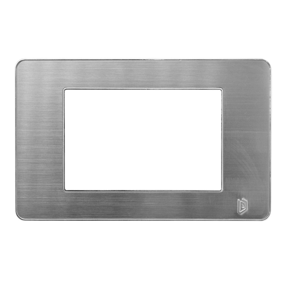 TAPA LUXOR ACERO INOXIDABLE CUADRADA BORDE CROMADO DUKE ENERGY (V3-02AC)