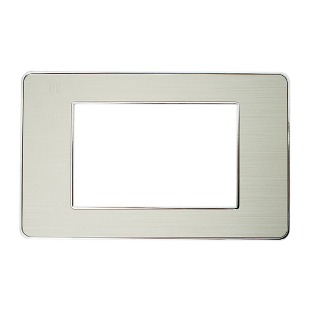 TAPA LUXOR HUESO BORDE CROMADO DUKE ENERGY (V3-02LA)