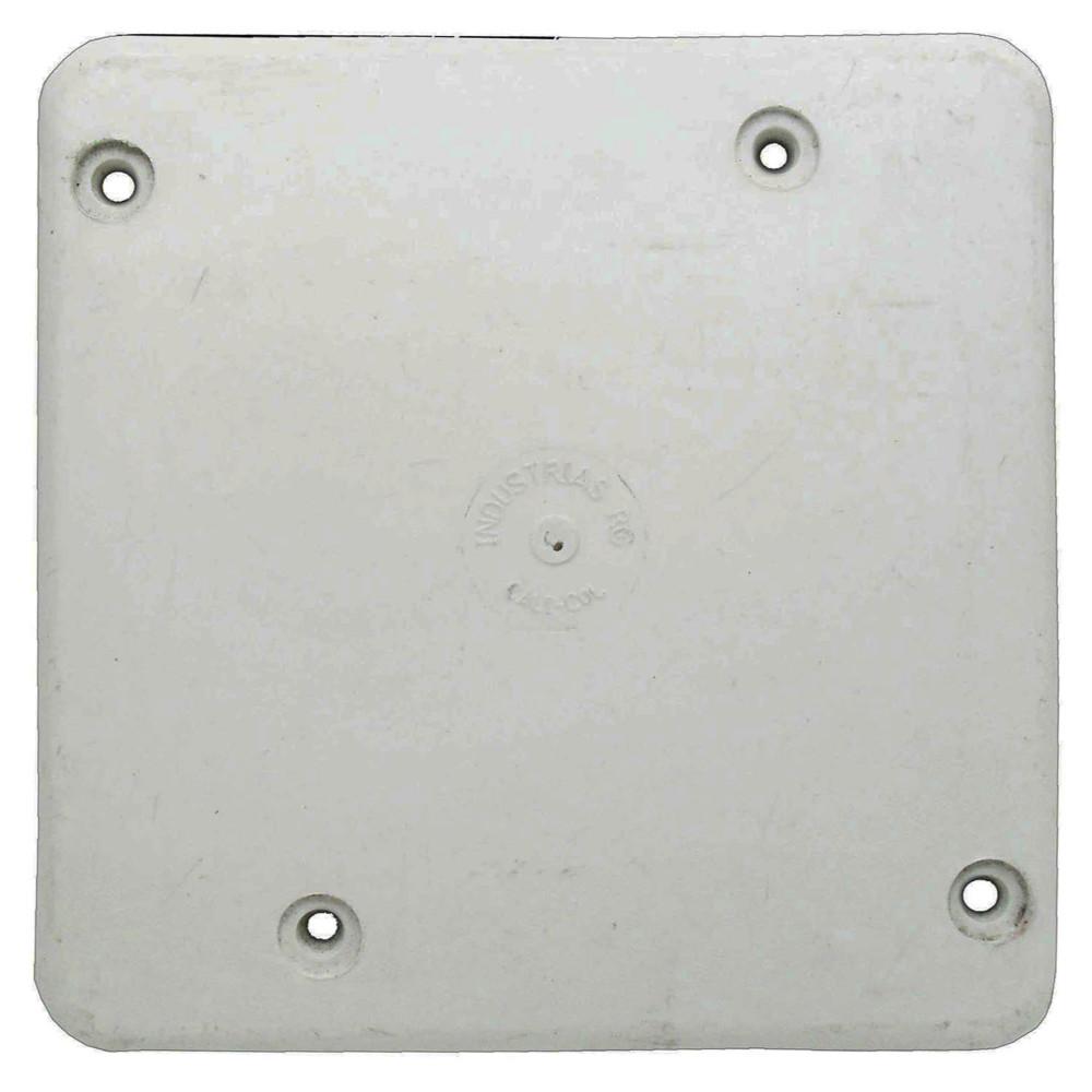 TAPA PLASTICA CIEGA 4X4 BLANCA R/G