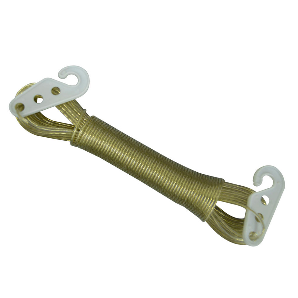 TENDEDERO DE ROPA 20 MTS FLEXIBLE CON GANCHO PLASTICO UDUKE (HT80405)