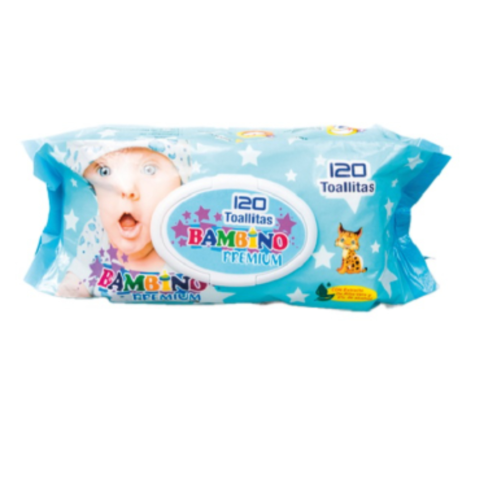 TOALLITAS HUMEDAS 120 BAMBINO PREMIUM