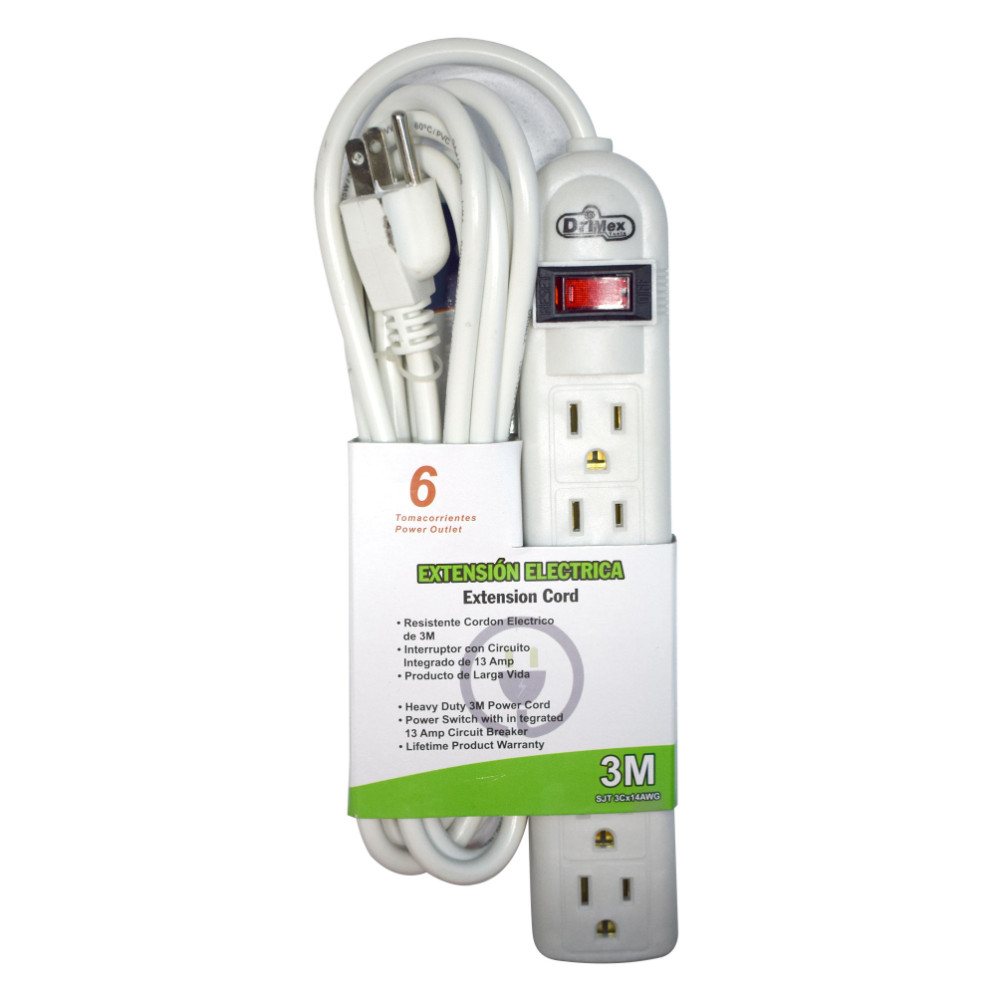 TOMA MULTIPLE X 6 CABLE 3 MT