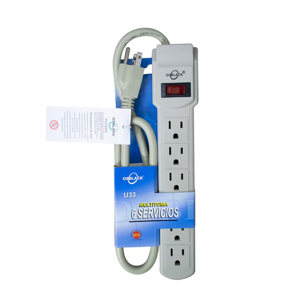 TOMA MULTIPLE X 6 CABLE 80 CM