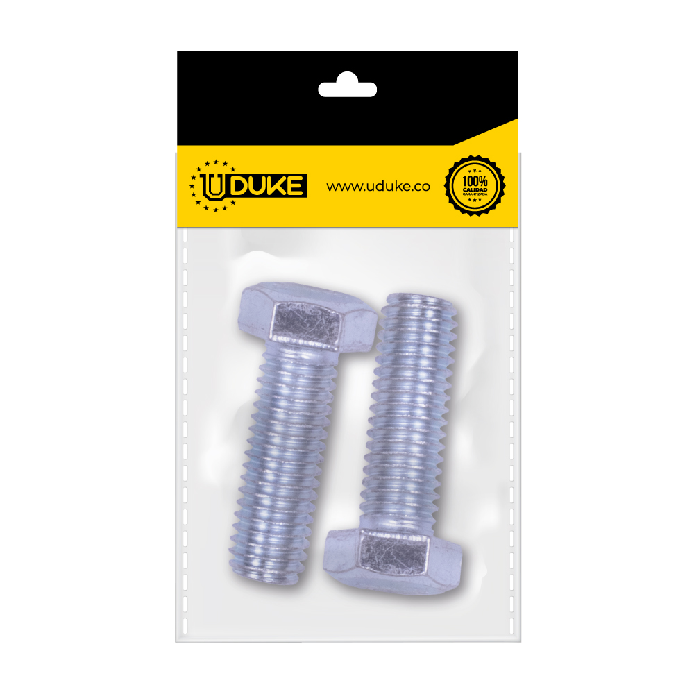TORNILLO HEXAGONAL 1/2*11/2 PAQ X 2 UDUKE