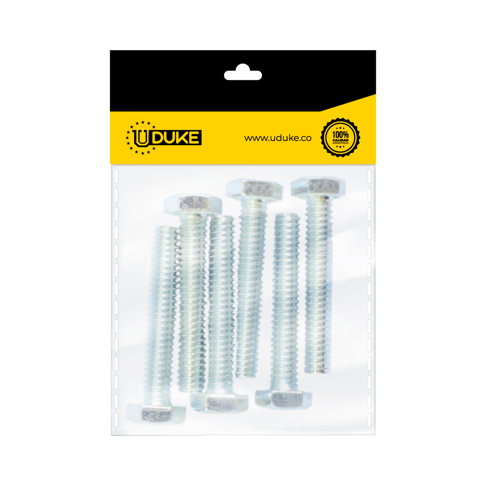 TORNILLO HEXAGONAL 1/4*11/4 PAQ X 6 UDUKE