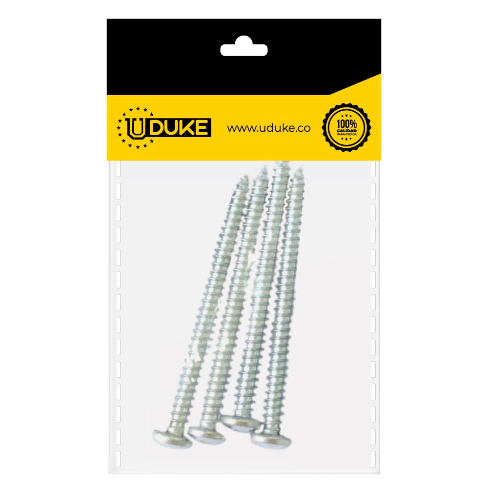 TORNILLO LAMINA AVELLANADO PHILLIPS ZINCADO 10*3 PQT X 4 UDUKE