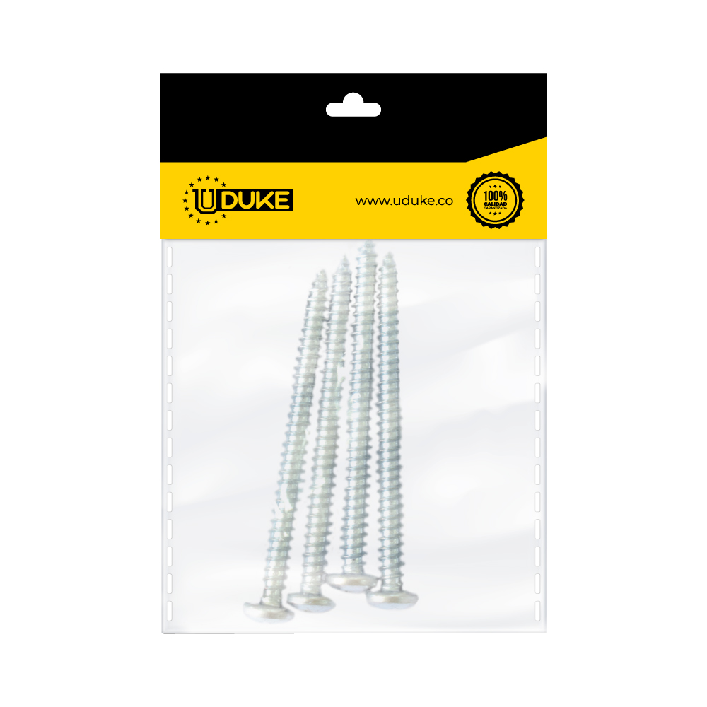 TORNILLO LAMINA PHILLIPS ZINCADO 10*21/2 PQT X 4 UDUKE