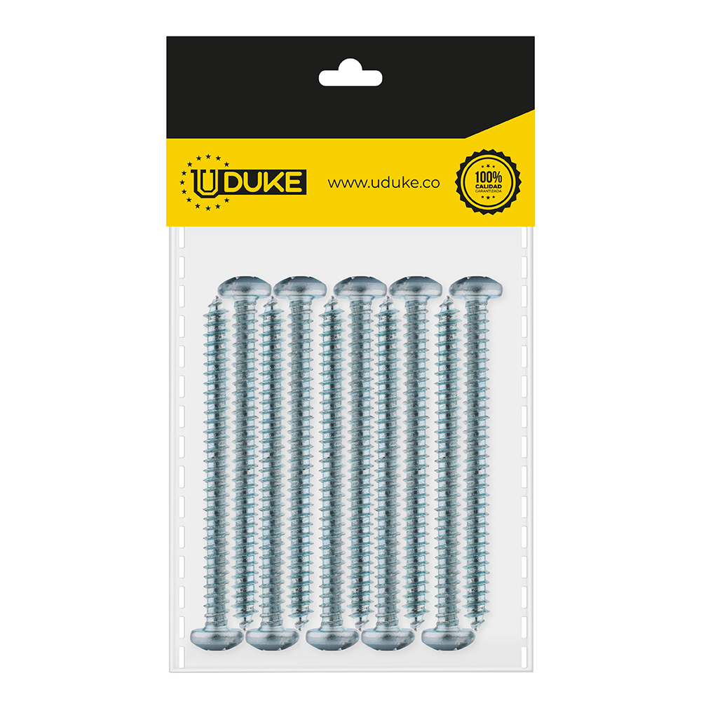 TORNILLO LAMINA PHILLIPS ZINCADO 8*11/2 PQT X 10 UDUKE