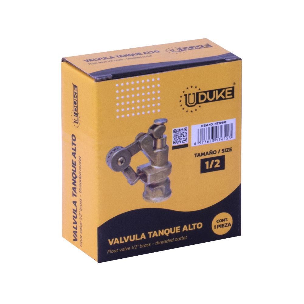 VALVULA TANQUE ALTO 1/2 INDIVIDUAL UDUKE (CHEQUE) (HT20159)