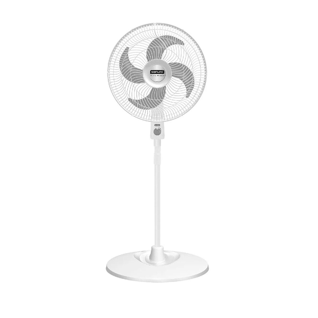 VENTILADOR PEDESTAL TURBO POWER  BLANCO SAMURAI