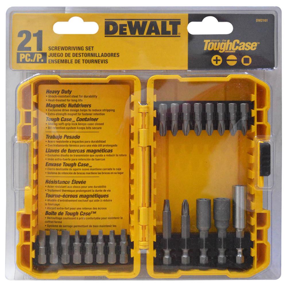 PUNTAS TALADRO DEWALT X21 ESTUCHE (DW2161)