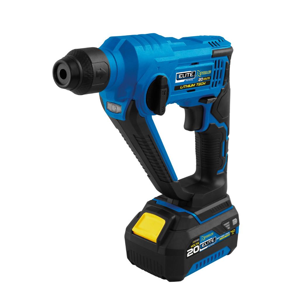 TALADRO ROTOMARTILLO ELITE INALAMBRICO 20V SDS PLUS 1 BAT 2AH (XRM20)