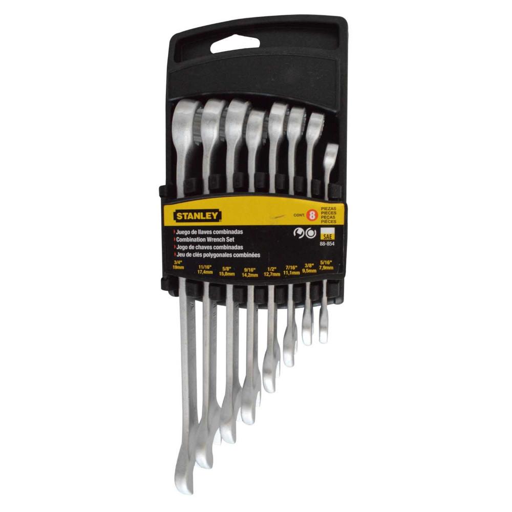 LLAVE MIXTA STANLEY JUEGO X 8 PULG (5/16-3/4 (88-854)