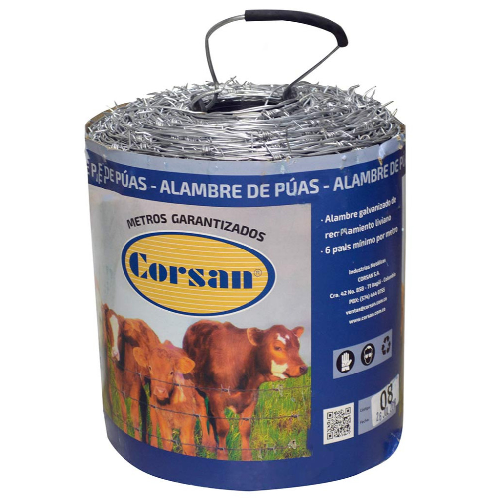 ALAMBRE DE PUAS GALV. C16.5  X 400 MTS