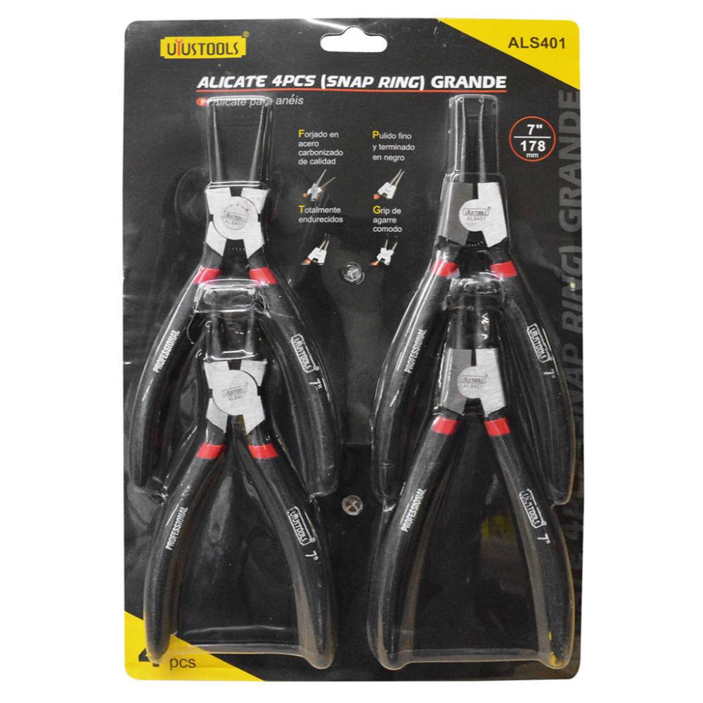 PINZA SACAPINES UYUSTOOLS 7 X 4 PCS JUEGO (ALS401)
