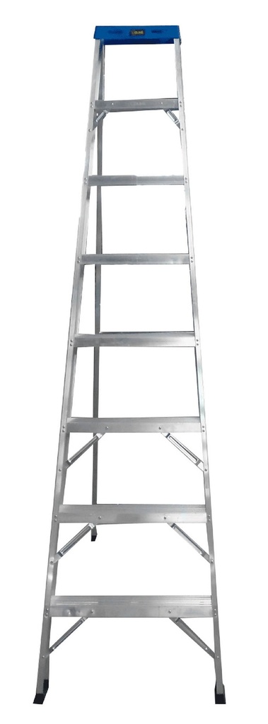 ESCALERA DE ALUMINIO 7 PELDANOS UDUKE CON PLATAFORMA 227 CMS (HT1317)