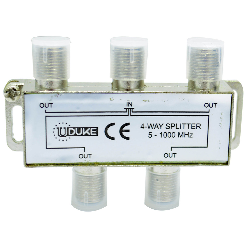 SPLITTER TV FINO HOLLAND X 4 (5-1000 MHZ)  (HT30289) (ESPLITER)