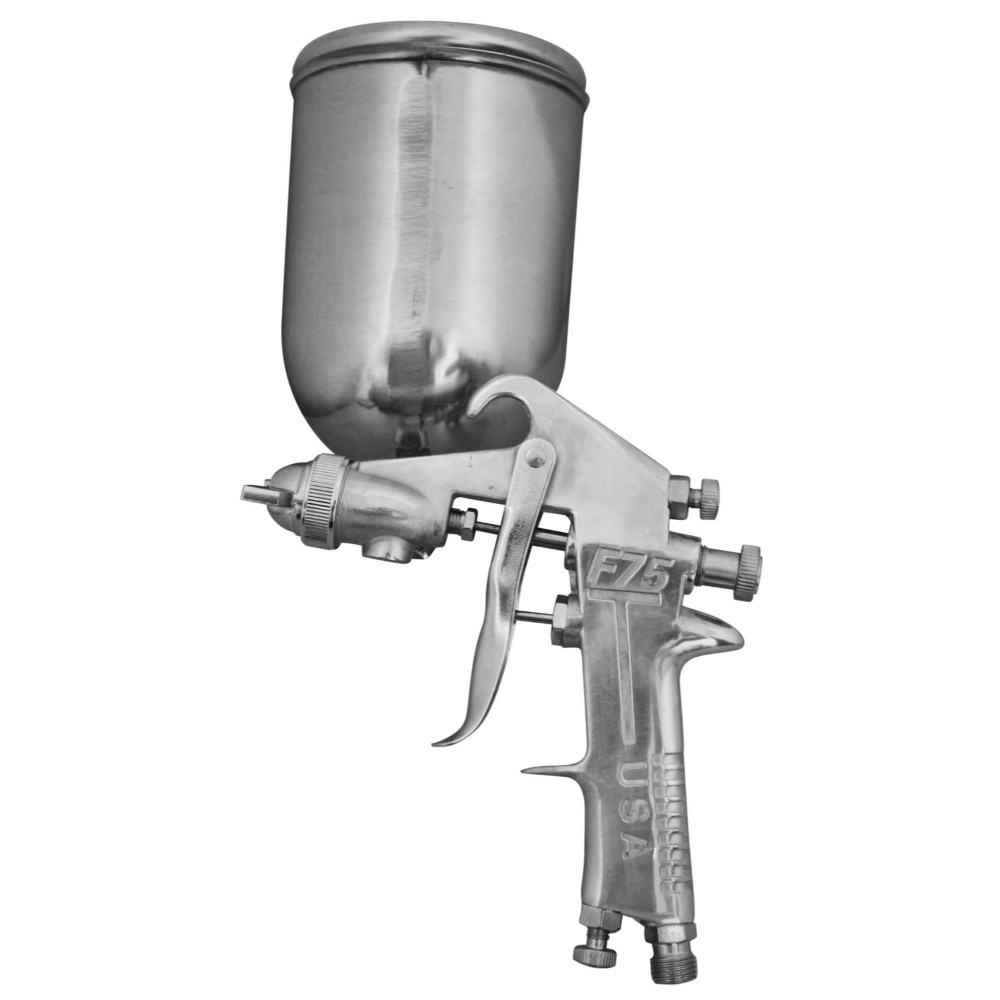 AEROGRAFO UDUKE PROFESIONAL USA VASO DE 600 CC PISTOLA F-75 CROMADA (HT30599)