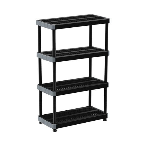[15600] ESTANTERIA VENTILADA 18" 4 NIVELES NEGRO RIMAX (8015)